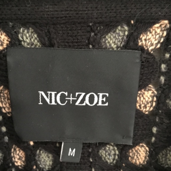 Nic and Zoe Long Cardigan Abstract Print Sweater: Women's Medium; Retail $148! - Picture 3 of 4